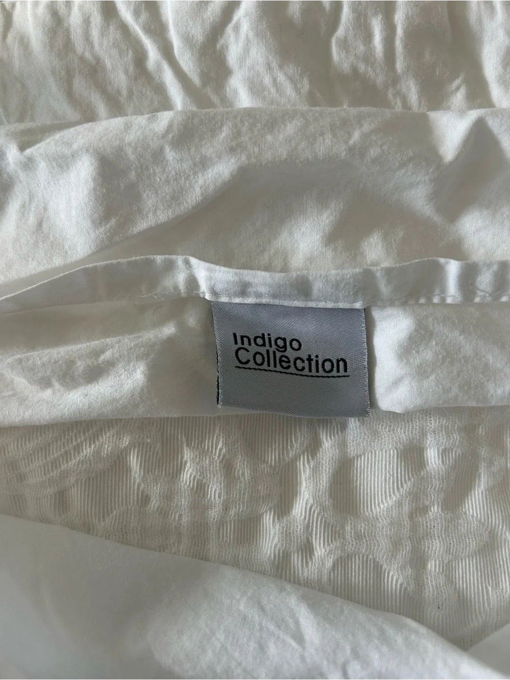 Indigo Collection White Cotton Pillowcases